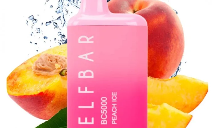 Електрона сигарета Elfbar BC 5000 тяг, 5% • Персик з льодом • - фото № 1