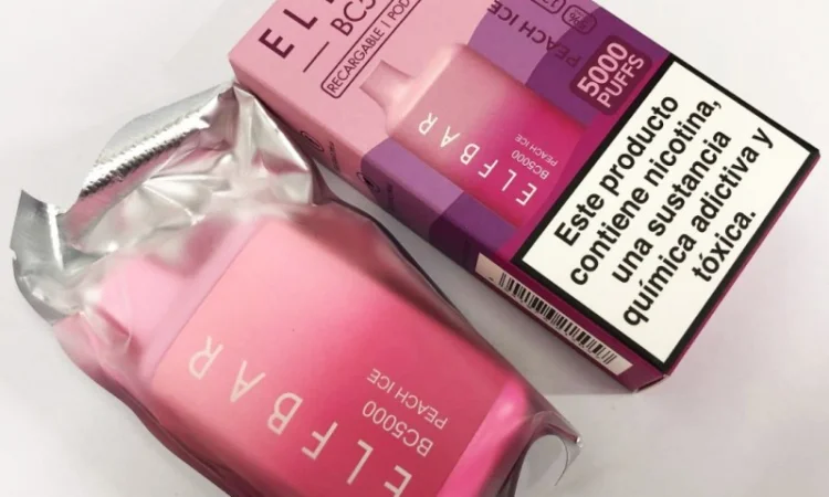 Електрона сигарета Elfbar BC 5000 тяг, 5% • Персик з льодом • - фото № 4