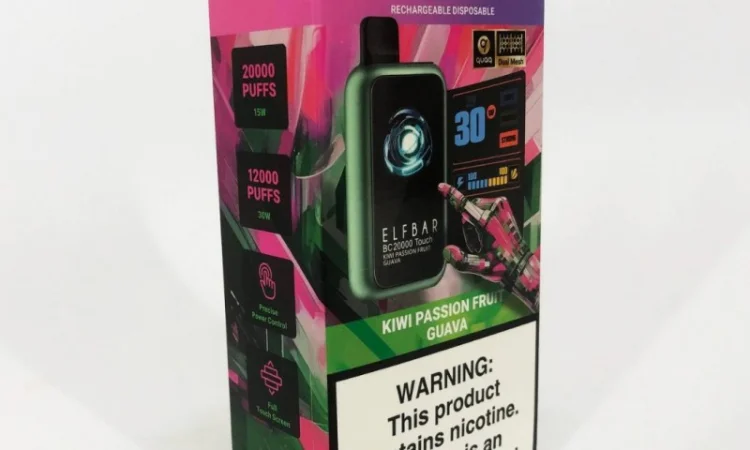 Сенсорна сигарета ELFBAR ВС 20000 тяг • Ківі • Маракуя • Гуава • - фото № 2