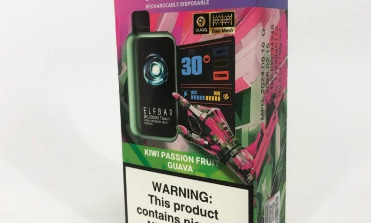 Сенсорна сигарета ELFBAR ВС 20000 тяг • Ківі • Маракуя • Гуава • - фото № 3