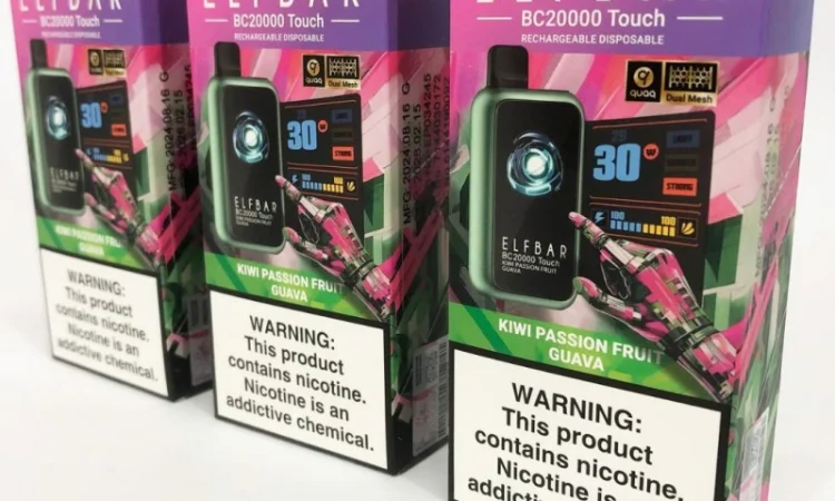 Сенсорна сигарета ELFBAR ВС 20000 тяг • Ківі • Маракуя • Гуава • - фото № 4
