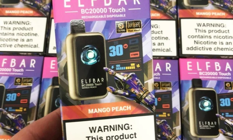 Сенсорна сигарета ELFBAR ВС 20000 тяг (Манго - Персик) - фото № 3