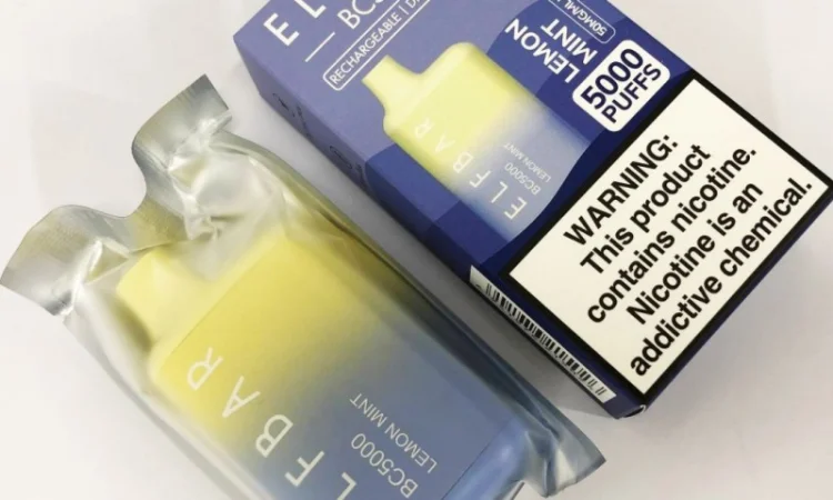 Електрона сигарета ELF BAR BC 5000 тяг (Лимон Мята ) 5% - фото № 3