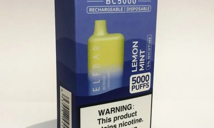 Електрона сигарета ELF BAR BC 5000 тяг (Лимон Мята ) 5% - фото № 4