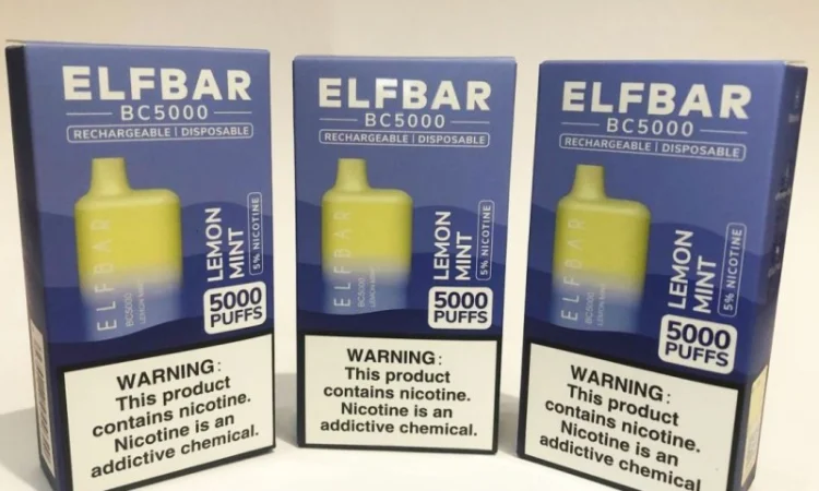 Електрона сигарета ELF BAR BC 5000 тяг (Лимон Мята ) 5% - фото № 6