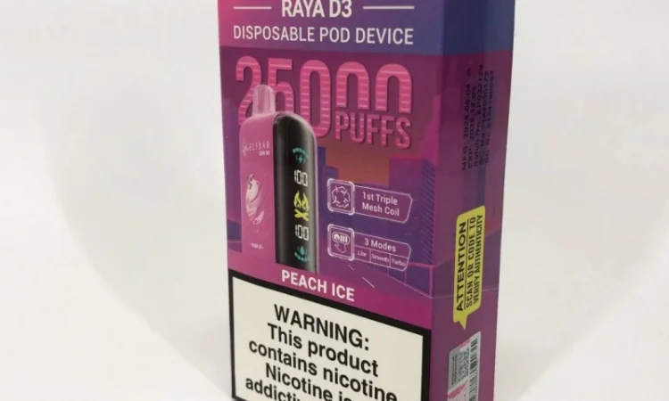 Персик з Льодом ••• Сигарета ELF BAR Raya 25000 тяг - фото № 2