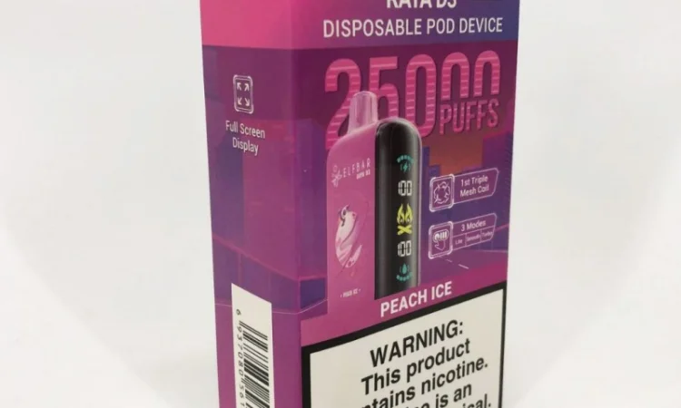 Персик з Льодом ••• Сигарета ELF BAR Raya 25000 тяг - фото № 4