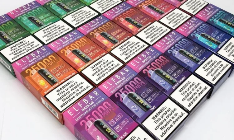 Персик з Льодом ••• Сигарета ELF BAR Raya 25000 тяг - фото № 6