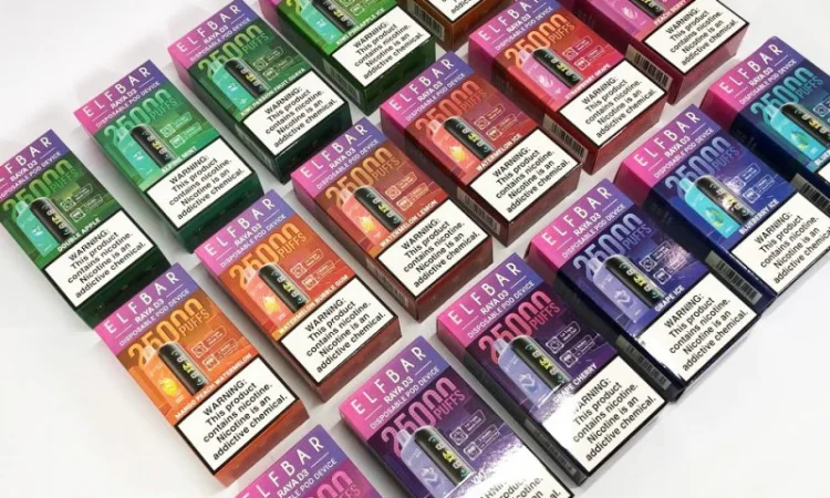 Персик з Льодом ••• Сигарета ELF BAR Raya 25000 тяг - фото № 7