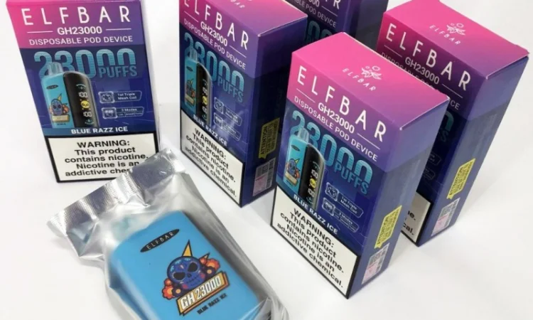 Електрона сигарета ELF BAR 5% на 23000 тяг (Синя Малина) - фото № 3