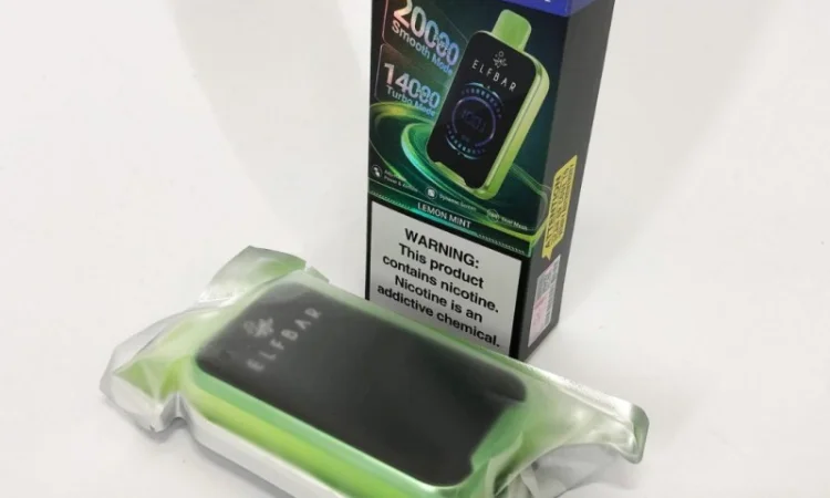 Електронная сигарета Elf Bar Raya 20000 (Лимон-Мята) - фото № 2