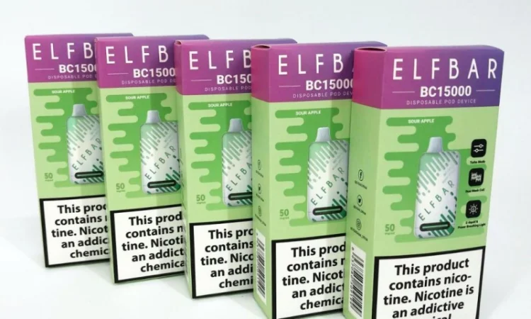 Ел сигарета ELF BAR 5% 15000 тяг Кисле Яблуко - фото № 2