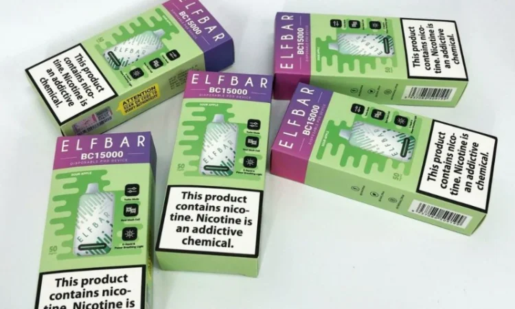 Ел сигарета ELF BAR 5% 15000 тяг Кисле Яблуко - фото № 3