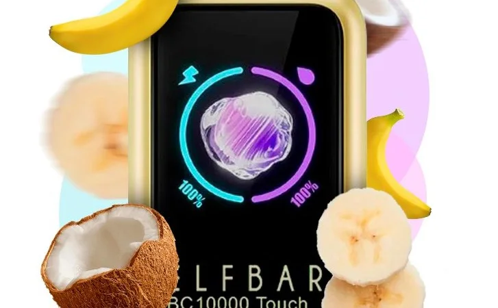 Електрона сигарета Elf Bar BC10000 сенсорна (Кокос Банан) - фото № 1