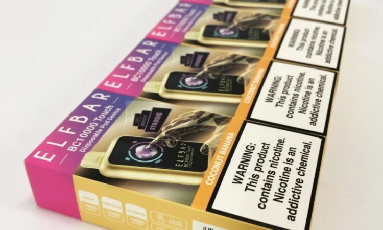 Електрона сигарета Elf Bar BC10000 сенсорна (Кокос Банан) - фото № 2