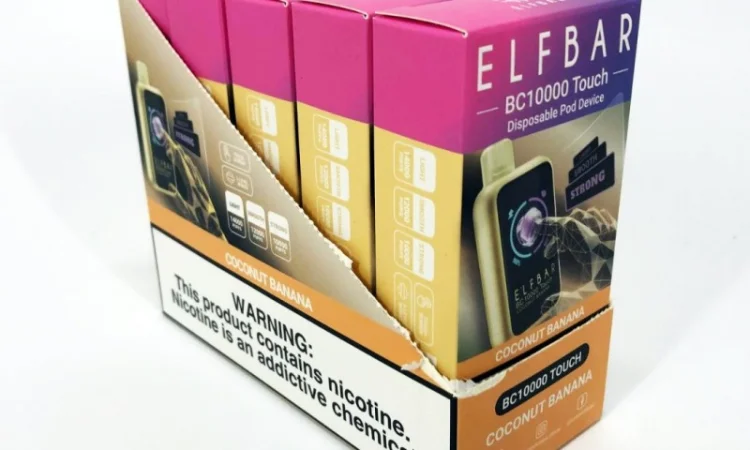Електрона сигарета Elf Bar BC10000 сенсорна (Кокос Банан) - фото № 5
