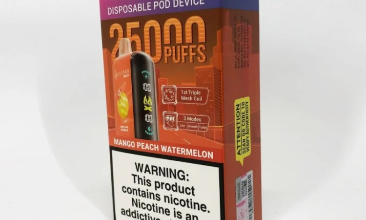 Манго•Персик•Кавун ••• Сигарета ELF BAR 25000 тяг - фото № 4