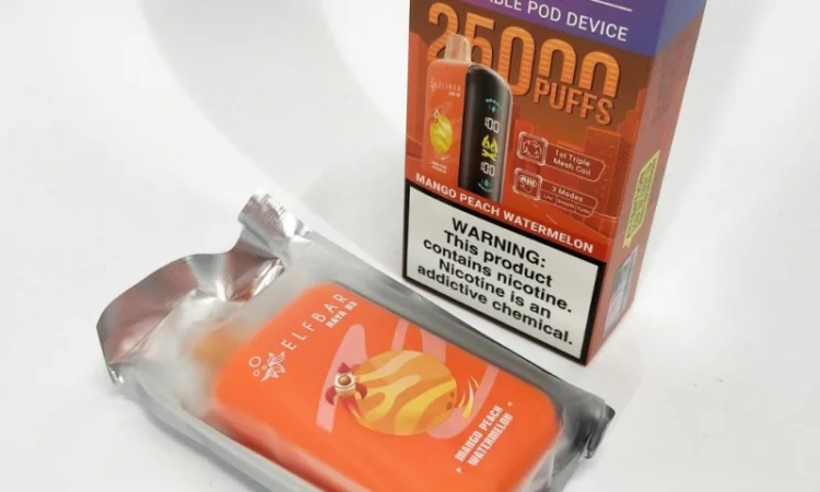 Манго•Персик•Кавун ••• Сигарета ELF BAR 25000 тяг - фото № 3