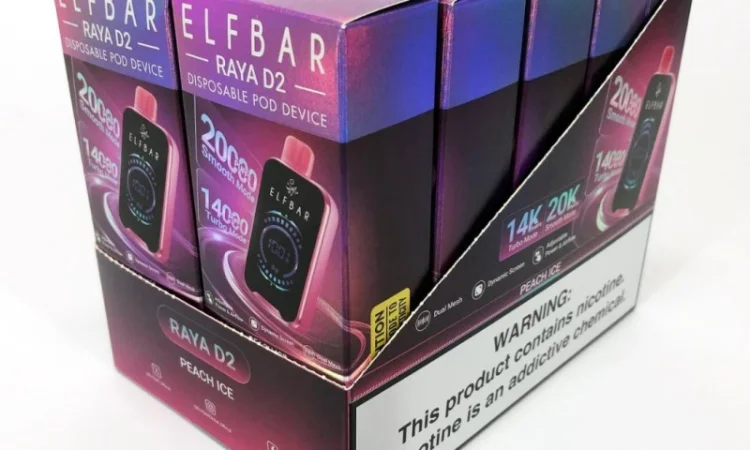 Електронная сигарета Elf Bar Raya 20000 (Персик) - фото № 4