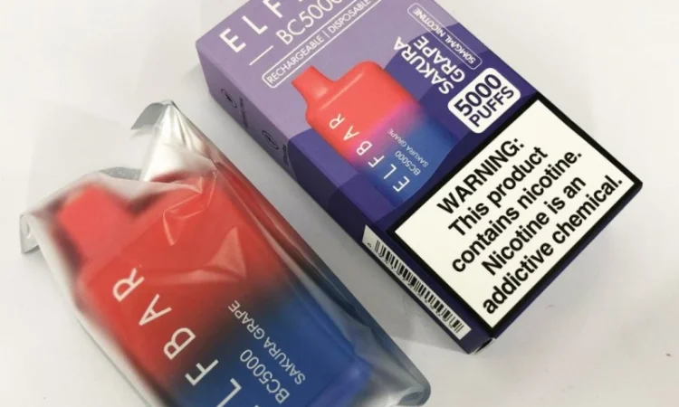 Електрона сигарета Elfbar BC 5% 5000 тяг • Сакура-Виноград • - фото № 2