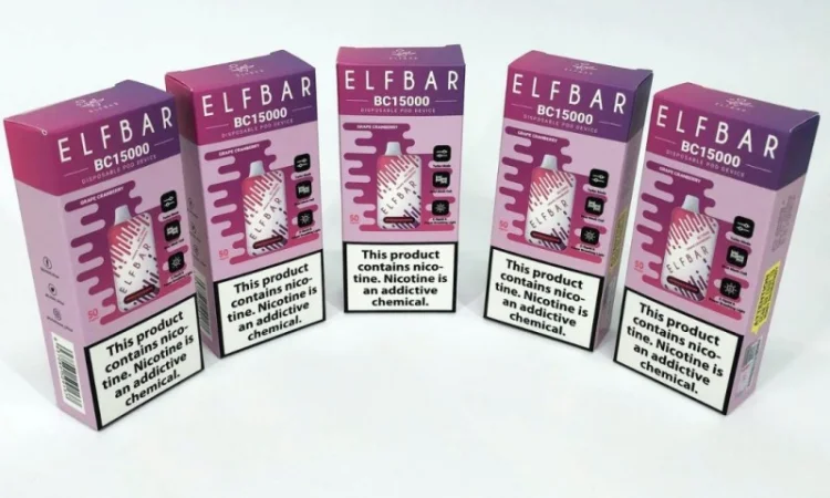 Е-сигарета ELF BAR 5% 15000 тяг, Виноград Журавлина - фото № 3