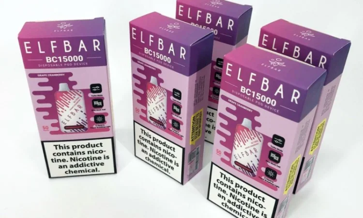 Е-сигарета ELF BAR 5% 15000 тяг, Виноград Журавлина - фото № 4