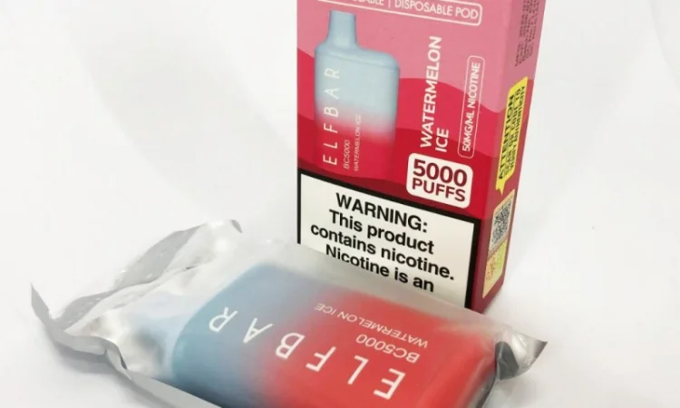 Електрона сигарета ELF BAR BC 5000 тяг, 5% • Кавун з Льодом • - фото № 5