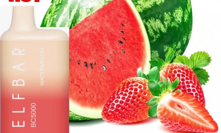 Електрона сигарета ELF BAR BC 5000 тяг (Полуниця-Кавун) 5% - фото № 1