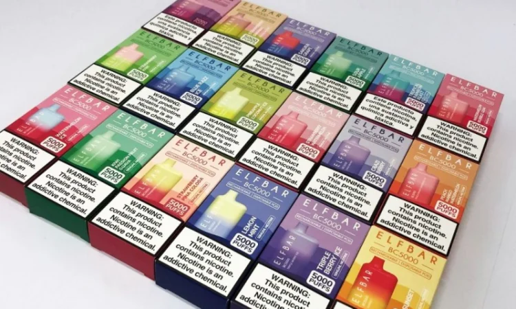 Електрона сигарета ELF BAR BC 5000 тяг (Полуниця-Кавун) 5% - фото № 5