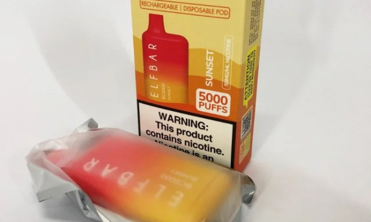 Електрона сигарета ELF BAR BC 5000 тяг (Персик-Манго) 5% - фото № 2