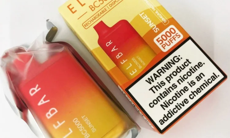 Електрона сигарета ELF BAR BC 5000 тяг (Персик-Манго) 5% - фото № 4