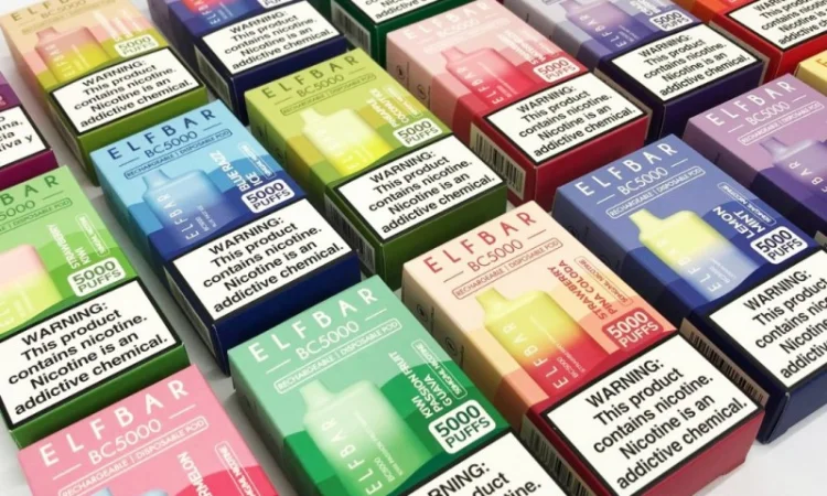 Електрона сигарета ELF BAR BC 5000 тяг (Персик-Манго) 5% - фото № 5