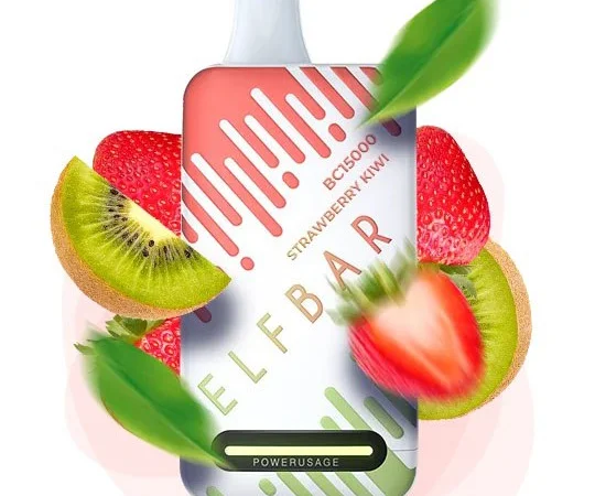 Е-сигарета ELF BAR 5% 15000 тяг, Полуниця Ківі - фото № 1