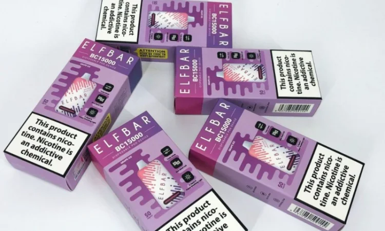 Е-сигарета ELF BAR 5% 15000 тяг, Льодяний Виноград - фото № 5