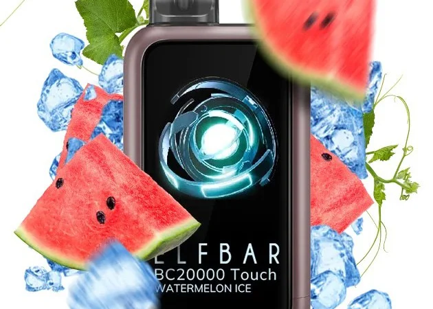 Сенсорна сигарета ELFBAR ВС 20000 тяг • Кавун з Льодом • - фото № 1