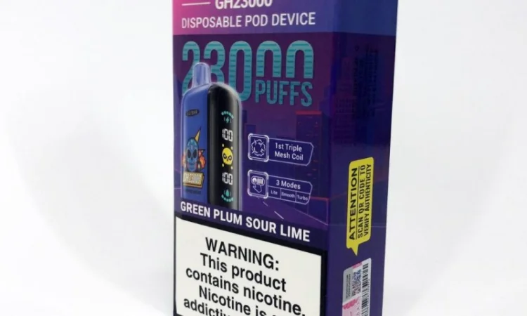 Електрона сигарета ELF BAR GH 5% 23000 тяг, Зелена Слива - Кислий Лайм - фото № 2