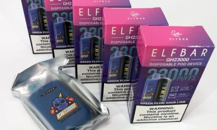 Електрона сигарета ELF BAR GH 5% 23000 тяг, Зелена Слива - Кислий Лайм - фото № 3