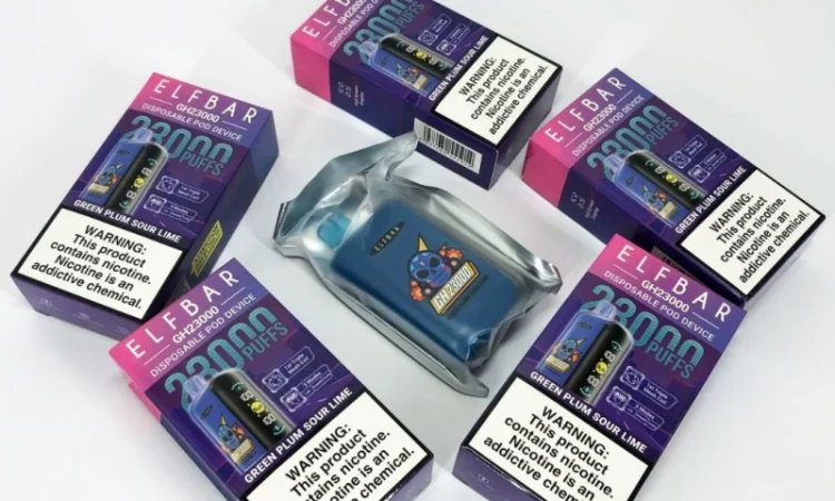 Електрона сигарета ELF BAR GH 5% 23000 тяг, Зелена Слива - Кислий Лайм - фото № 4