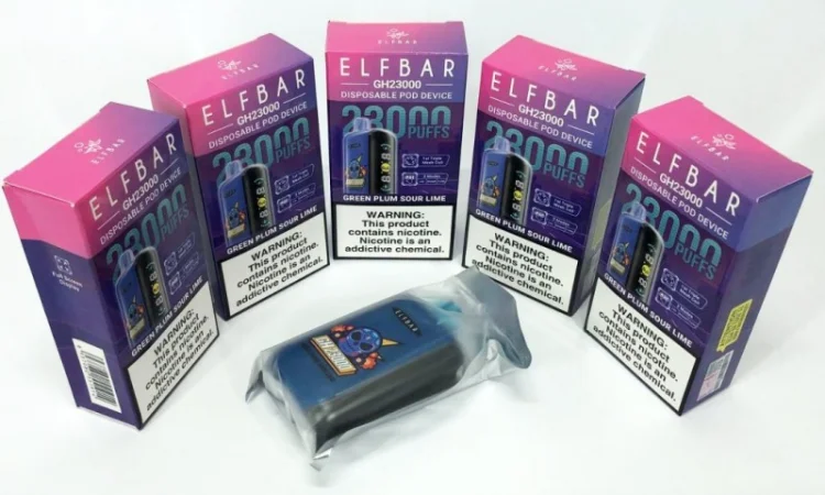 Електрона сигарета ELF BAR GH 5% 23000 тяг, Зелена Слива - Кислий Лайм - фото № 5