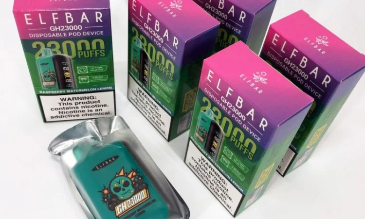 Електрона сигарета ELF BAR GH 5% 23000 тяг, Малина Кавун Лимон - фото № 5