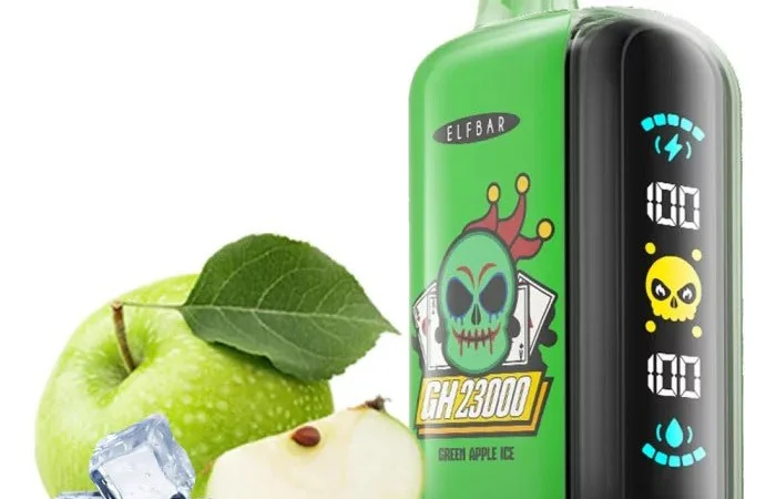 Електрона сигарета ELF BAR GH 5% 23000 тяг, Льодяне Зелене Яблуко - фото № 1