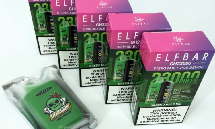 Електрона сигарета ELF BAR GH 5% 23000 тяг, Льодяне Зелене Яблуко - фото № 3