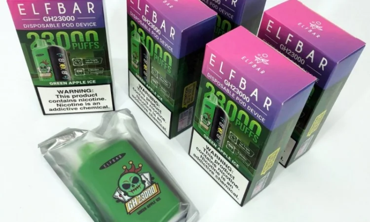 Електрона сигарета ELF BAR GH 5% 23000 тяг, Льодяне Зелене Яблуко - фото № 6