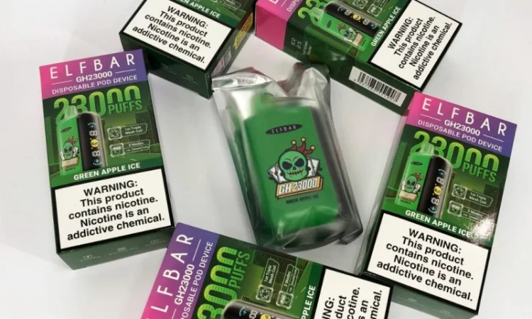 Електрона сигарета ELF BAR GH 5% 23000 тяг, Льодяне Зелене Яблуко - фото № 7