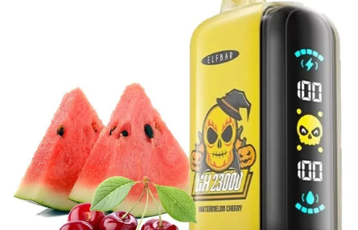 Кавун Вишня ••• Сигарета ELF BAR 23000 тяг 5% - фото № 1