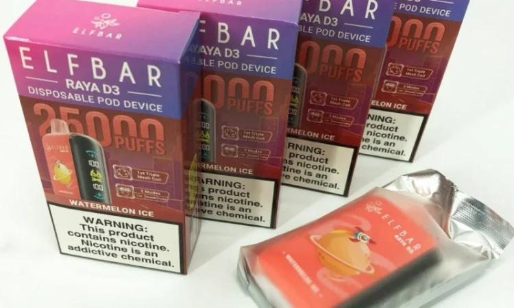 POD система ELF BAR Raya 25000 тяг, (Льодяний Кавун) - фото № 3