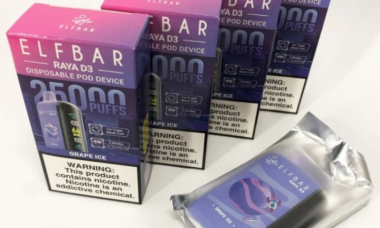 POD система ELF BAR Raya 25000 тяг, (Льодяний Виноград) - фото № 1