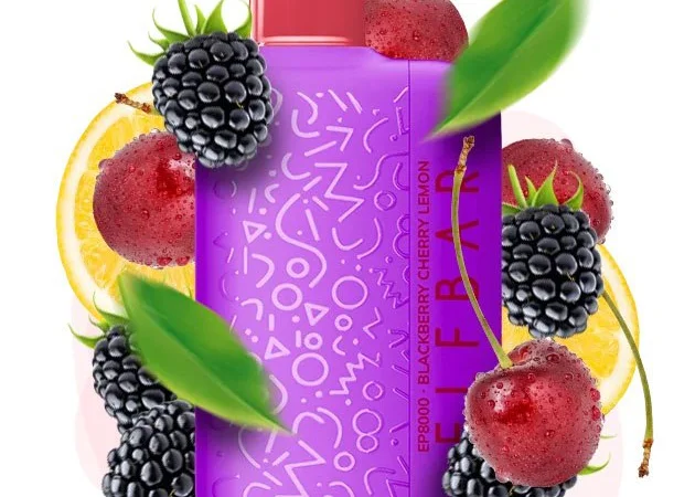 Електрона сигарета Elf Bar EP 8000 тяг, 5%:::Ожина Вишня Лимон - фото № 1