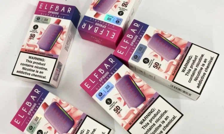 Електрона сигарета Elf Bar EP 8000 тяг, 5%:::Ожина Вишня Лимон - фото № 3