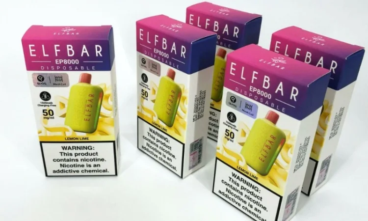 Електрона сигарета Elf Bar EP 8000 тяг, 5%:::Лимон з Лаймом - фото № 2